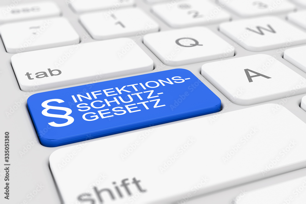 3d Illustation - Tastatur - Coronavirus - Infektionsschutzgesetz - IfSG - Covid-19 - SARS-CoV-2 3d Illustation - Tastatur - Coronavirus - Infektionsschutzgesetz - IfSG - Covid-19 - SARS-CoV-2