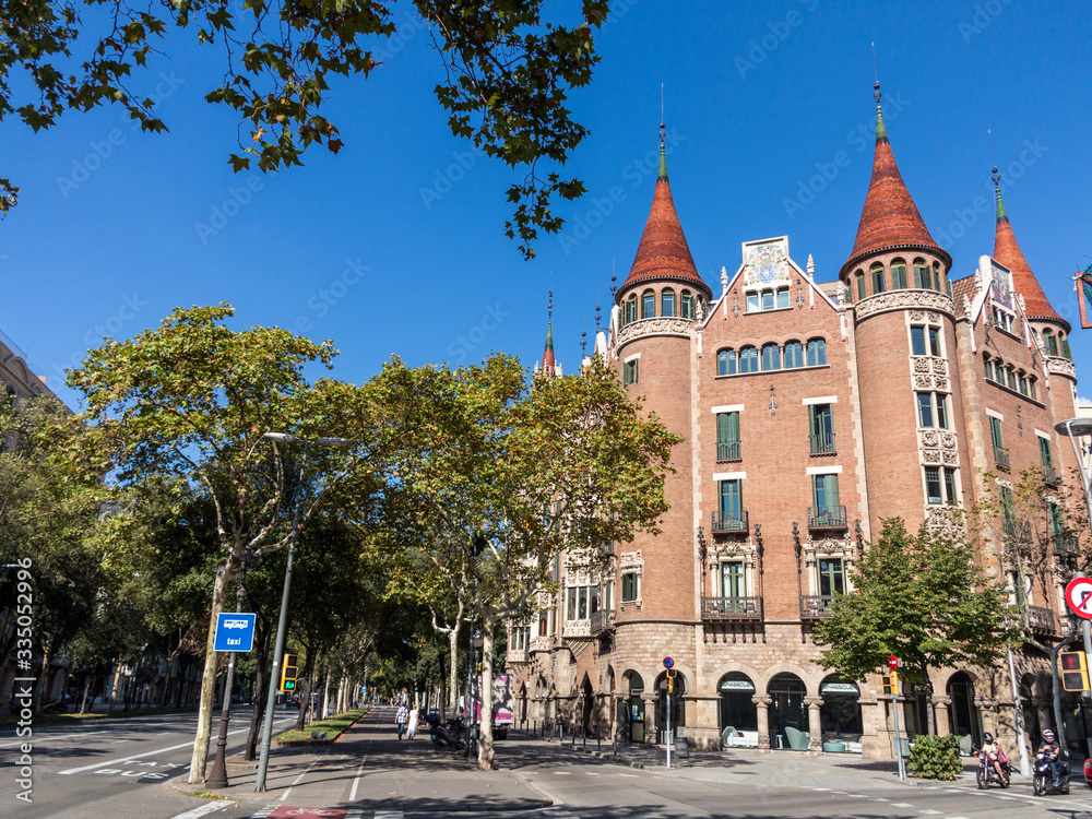 Fototapeta premium Vie di Barcellona