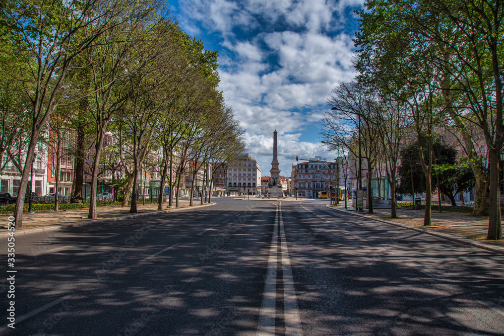 Obraz premium view of Lisbon Downtown