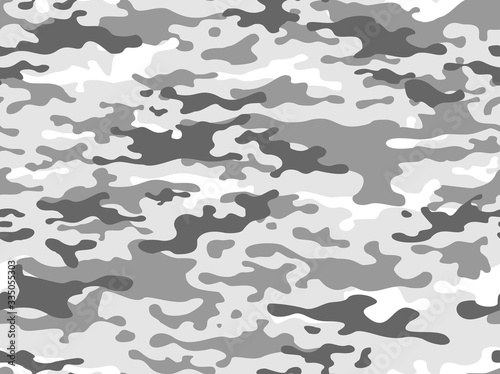 Winter camouflage is seamless. For hunting and fishing.Camo. Print