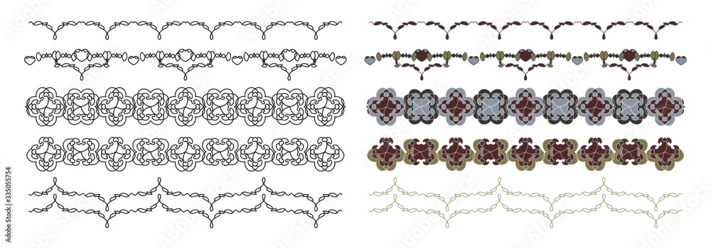 Obraz premium Frieze, Border. Decorative element. Vector.