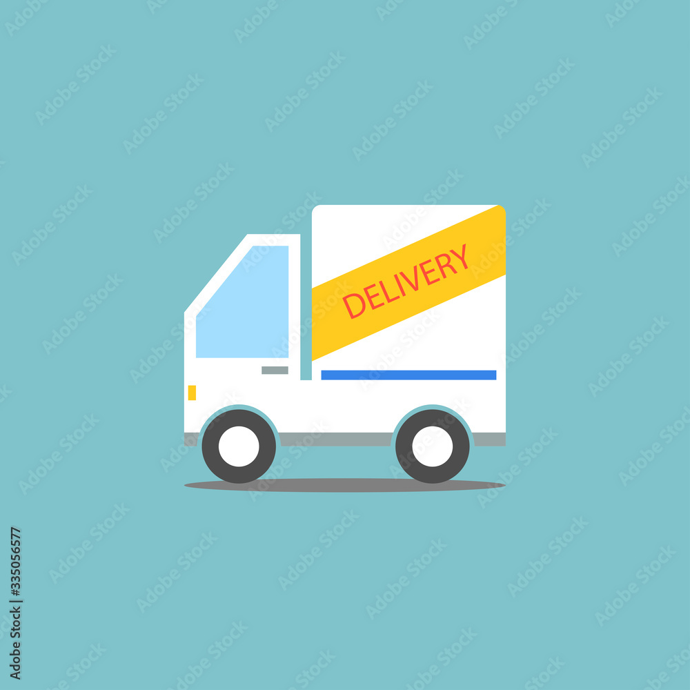 Delivery truck. Delivery service concept,Flat style vector illustration Delivery truck. Delivery service concept,Flat style vector illustration