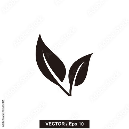 leaf icon symbol illustration sign © MD_01