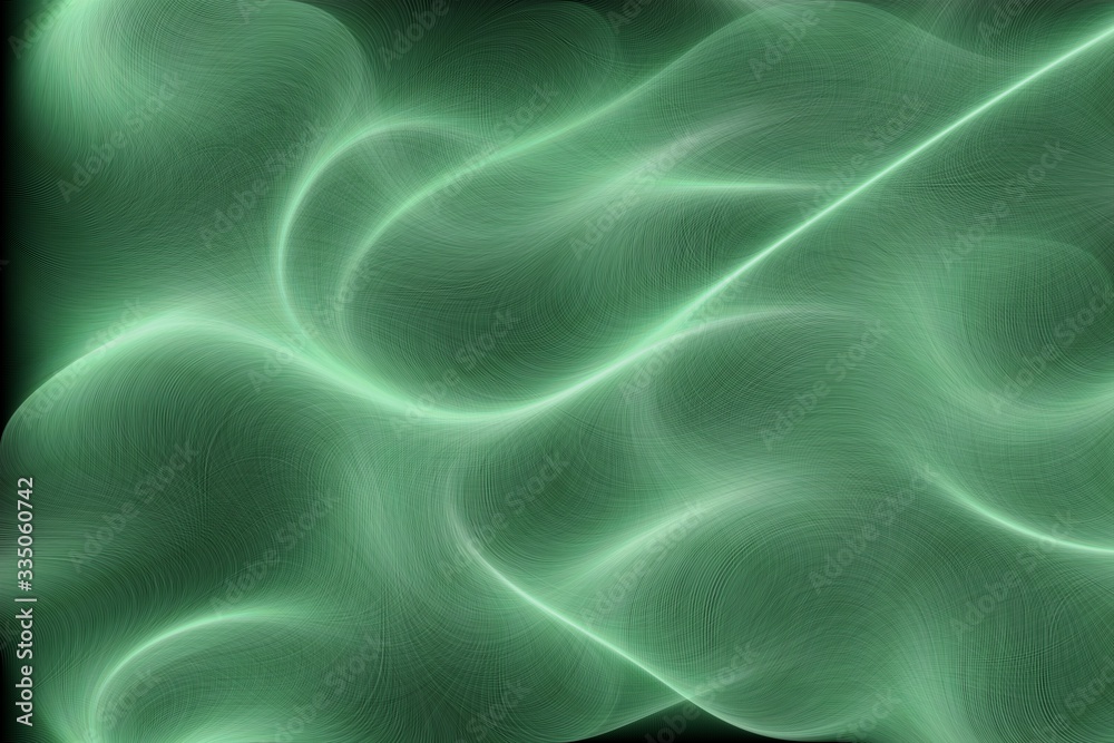 Fototapeta premium Energetic Abstract Flowing Green Lines Background