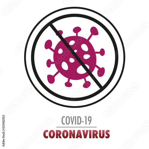 How to stop the Coronavirus vector background