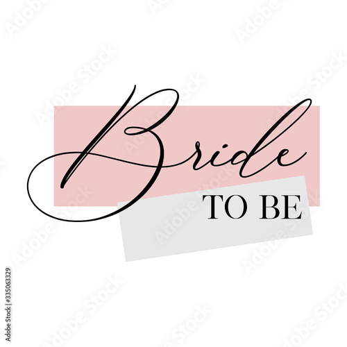 Bachelorette party, bridal shower calligraphy invitation card, banner or poster lettering vector design. Bride to be quote. 