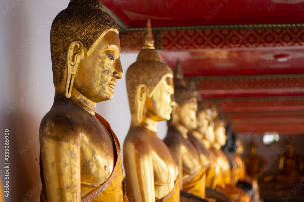 A beautiful view of Wat Pho buddhist temple in Bangkok, Thailand. A beautiful view of Wat Pho buddhist temple in Bangkok, Thailand.