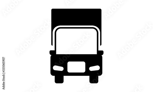 Truck, lorry, shipping, auto, traffic, heavy, container, trucking, drive, transport, delivery, vehicle, service, van free vector icon