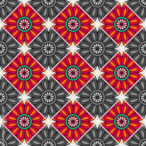 Seamless pattern. Vintage decorative elements