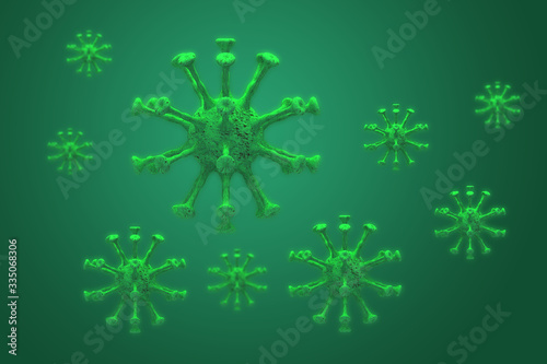 Coronavirus 19 Banner Illustration photo