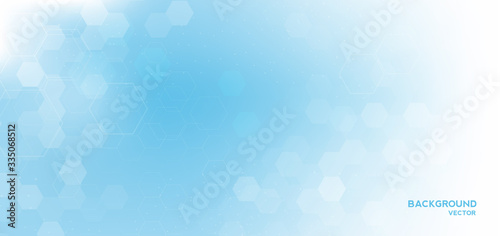 Foto Molecule structure abstract background