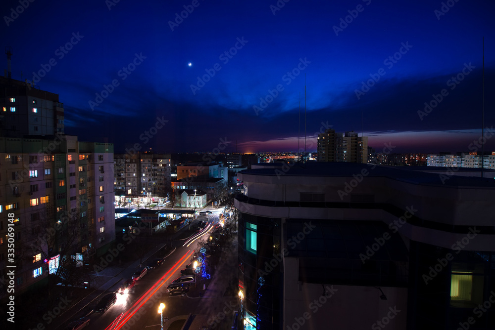 Obraz na płótnie Tiraspol sunset w salonie