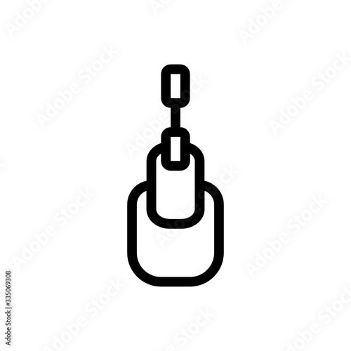 Nail Care Salon Beauty Finger Icon, Logo, Vector