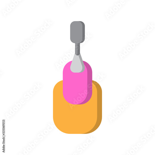 Nail Care Painting Beauty Icon, Logo, Vector