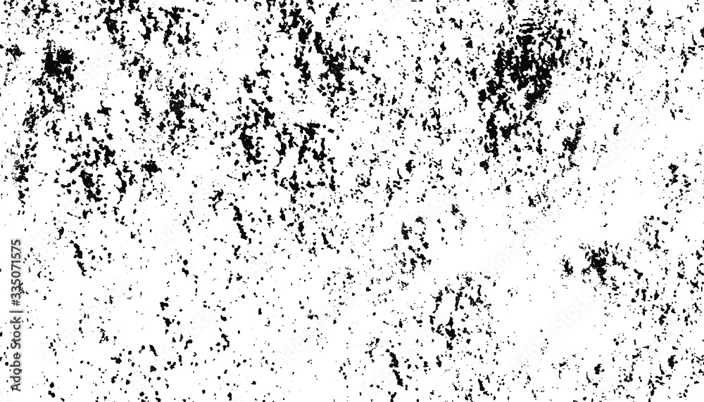 Rough black and white texture vector. Distressed overlay texture. Grunge background. Abstract textured effect. Vector Illustration. Black isolated on white background. EPS10.