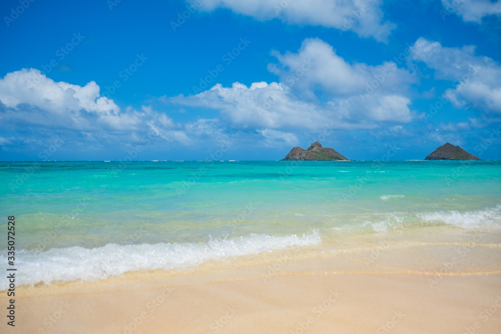 Lani Kai beach, 2 islands in distance, beautiful day, paradise Lani Kai beach, 2 islands in distance, beautiful day, paradise