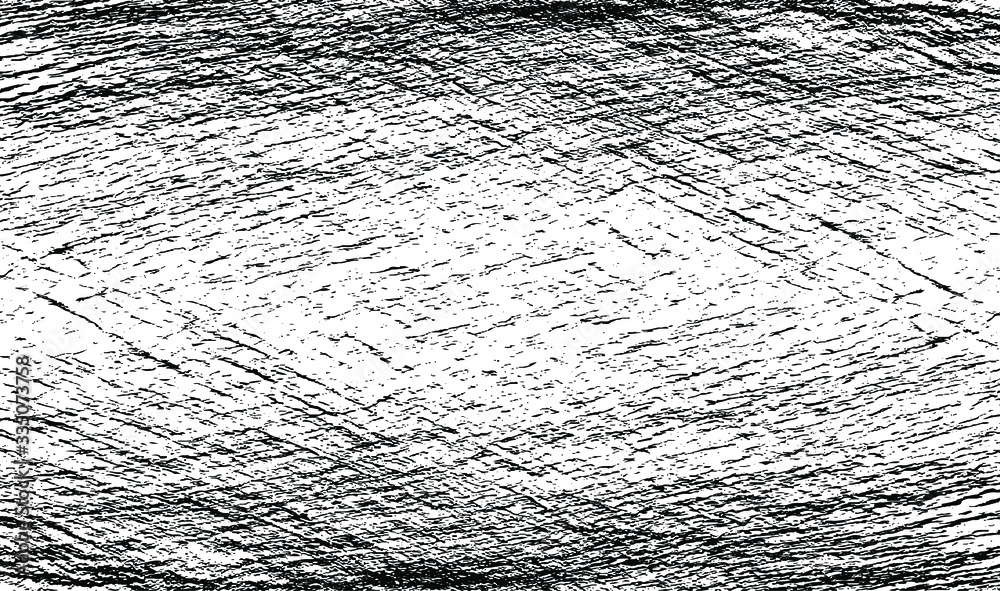Naklejka premium Scratched Grunge Urban Background Texture Vector. Dust Overlay Distress Grainy Grungy Effect. Distressed Backdrop Vector Illustration. Isolated Black on White Background. EPS 10.