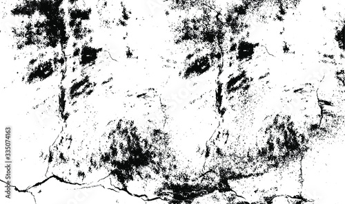 Rough black and white texture vector. Distressed overlay texture. Grunge background. Abstract textured effect. Vector Illustration. Black isolated on white background. EPS10.