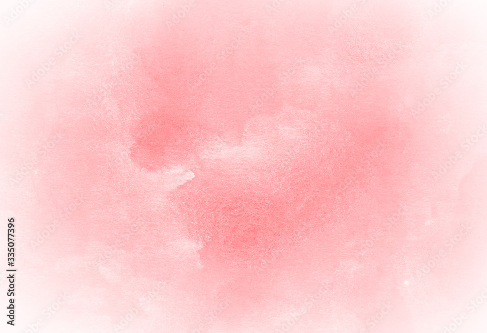 Soft pink watercolor stain with paper texture