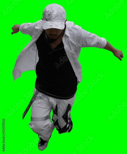 green screen man