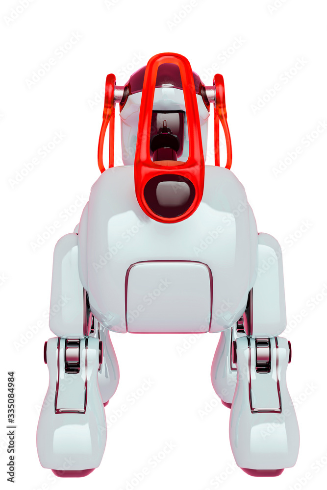 Fototapeta premium robot dog rear view