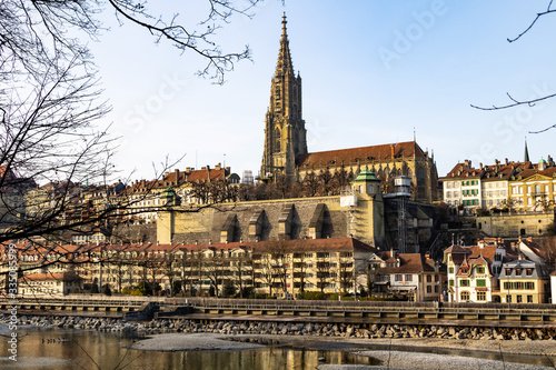 Clocher du Collégiale Saint-Vincent de Berne (ou Cathédrale de Berne) (Suisse) © Ldgfr Photos