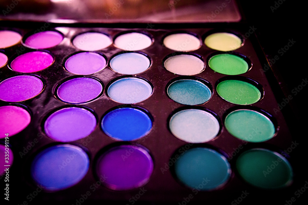 Color palette with eyeshadow powder Color palette with eyeshadow powder