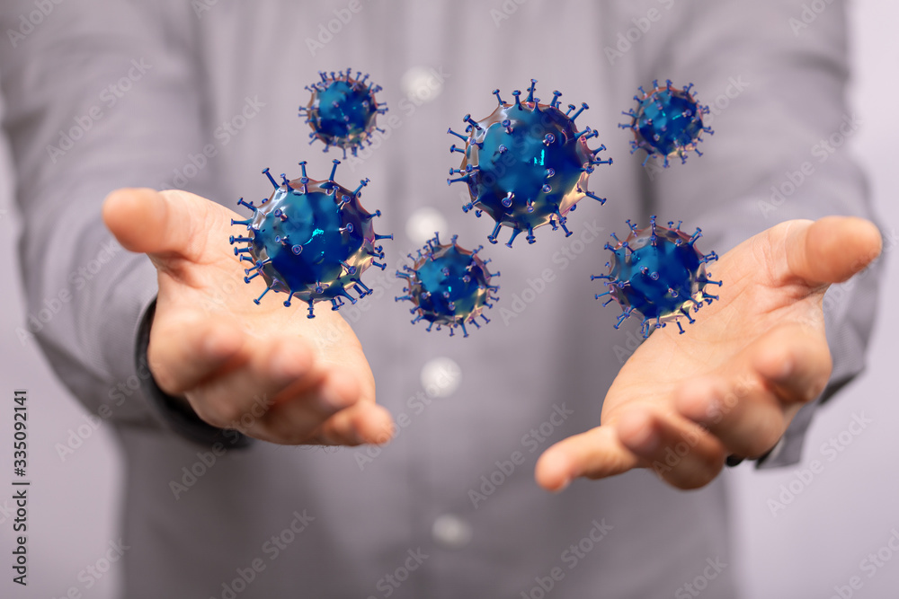 Virus Covid 19-NCP. nCoV denoted is single-stranded protection virus.. Virus Covid 19-NCP. nCoV denoted is single-stranded protection virus..
