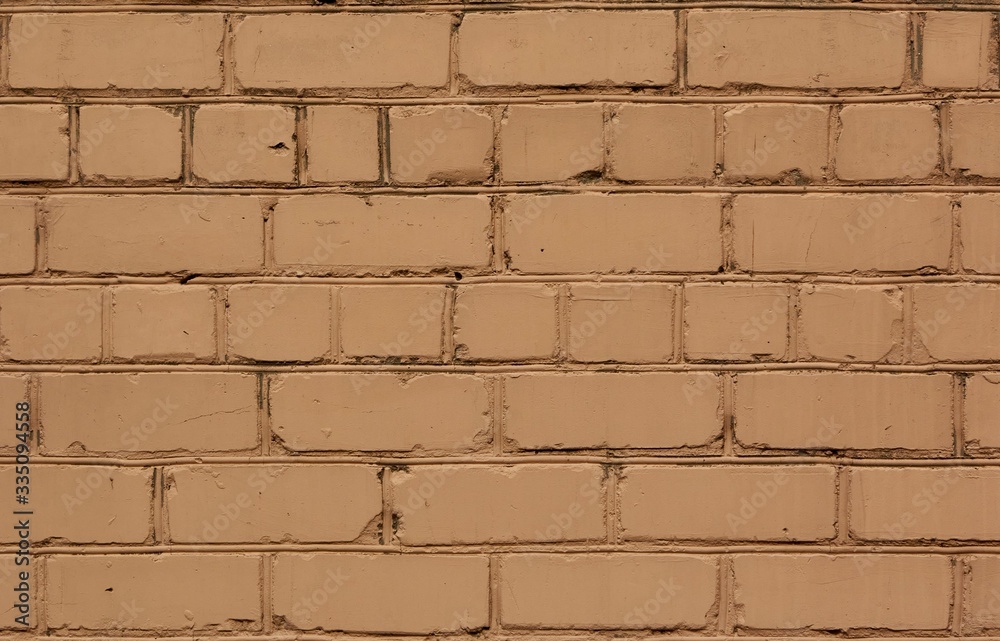 Textured painted brick old wall Textured painted brick old wall