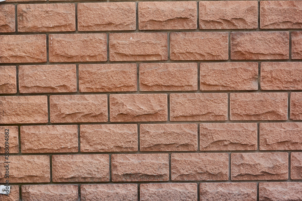 Wall masonry made of decorative stone