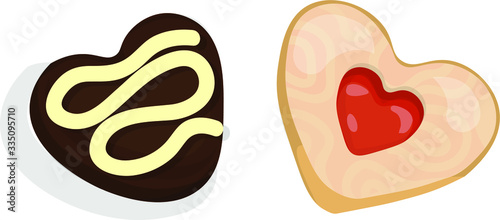 Heart shaped cookies