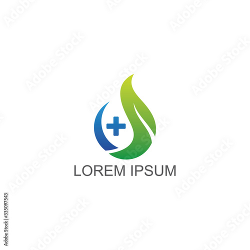Medical Cross and Health Pharmacy Logo Vector Template