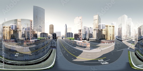 Canvas Print Panorama of the city