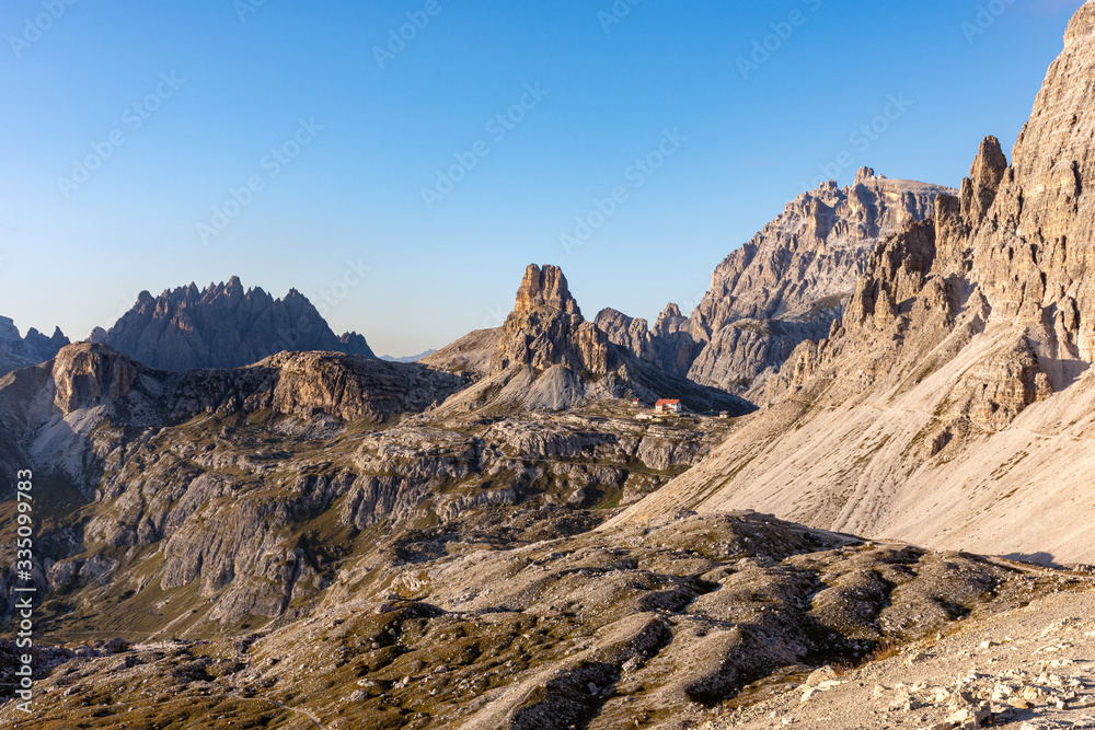 Majestic view of the three peaks of Lavaredo, This is one of the best-known mountain groups in the italian Alps. UNESCO world heritage site in Dolomites Majestic view of the three peaks of Lavaredo, This is one of the best-known mountain groups in the italian Alps. UNESCO world heritage site in Dolomites