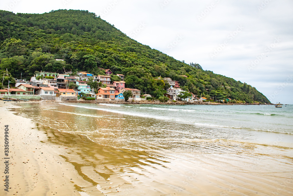 Florianopolis Vista da vila da Praia do Pântano do Sul, Florianópolis - SC, Brasil