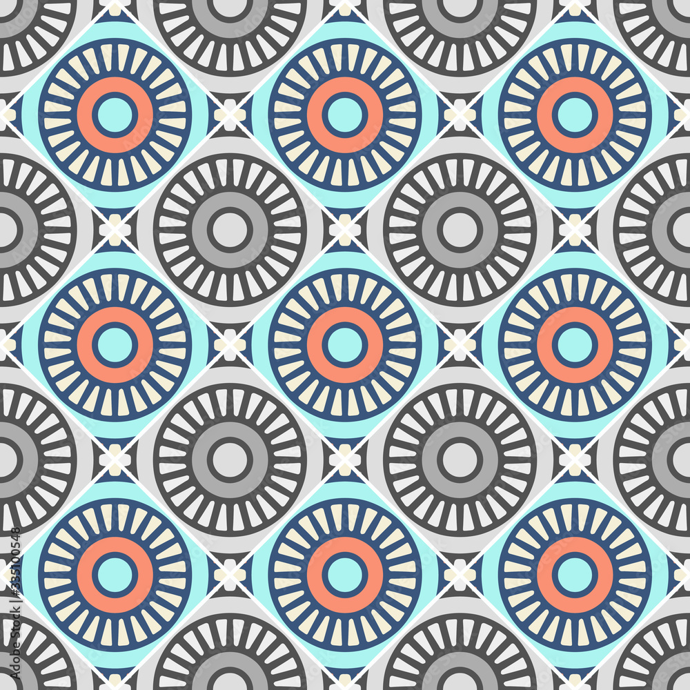 Fototapeta premium Seamless pattern. Vintage decorative elements