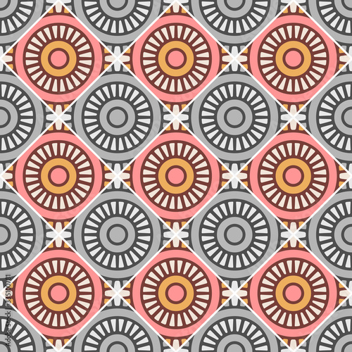 Seamless pattern. Vintage decorative elements