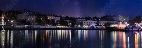 Night panorama of Artillery bay (Artilleriyskaya bukhta), Sevastopol