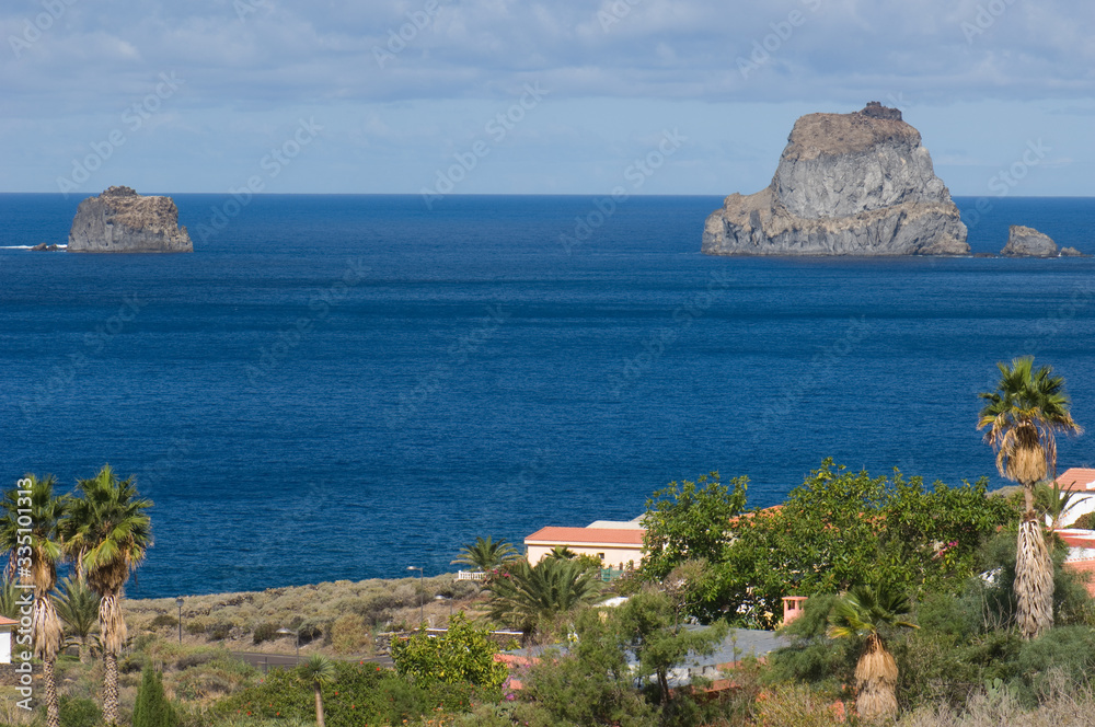 Salmor Rocks and northeast coast of El Hierro. Canary Islands. Spain.
