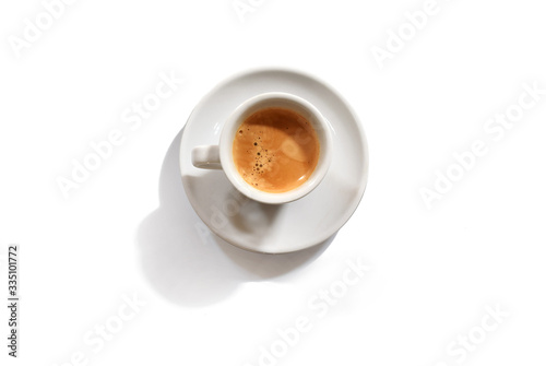 Espresso mit Unterteller photo