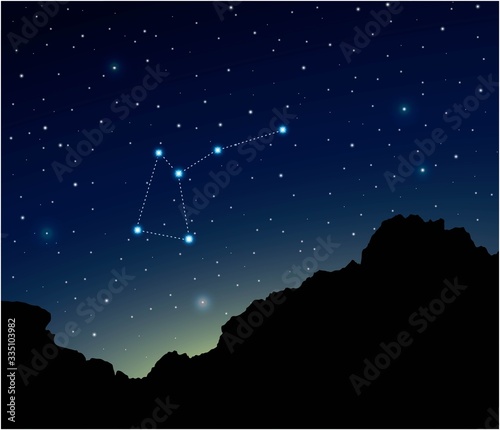 Constellation Musca in deep space