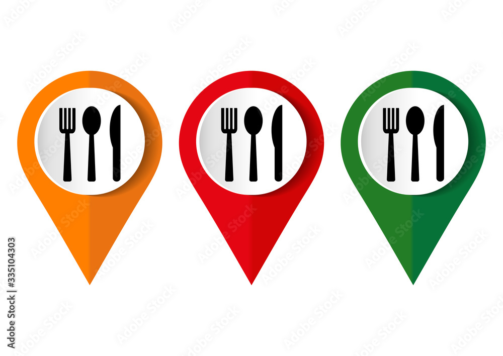 Set of fork spoon and knife. Black vector illustration on white background. Set of fork spoon and knife. Black vector illustration on white background.