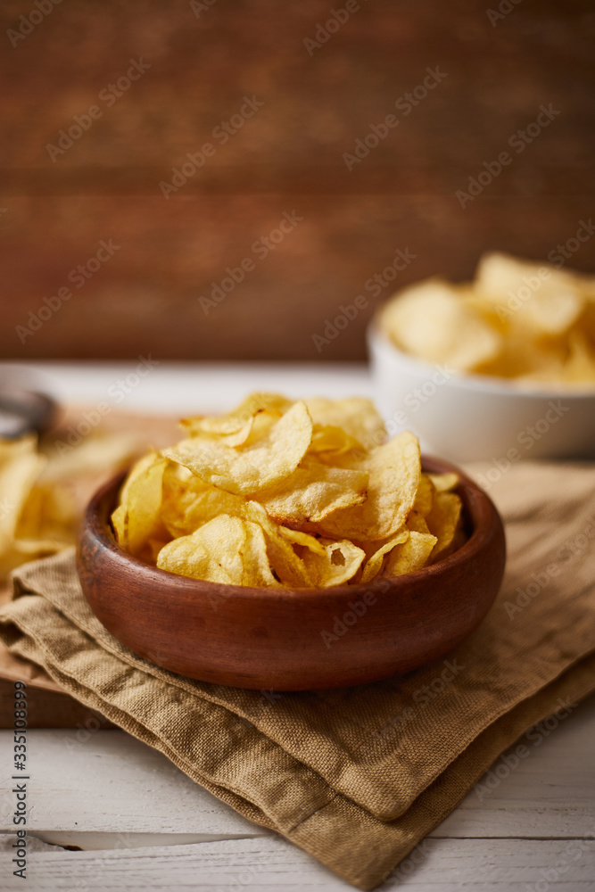Potato chips for a tasty snack break. Potato chips for a tasty snack break.
