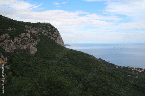 calm sea can be seen from the peninsula