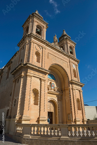 Marsaxlokk / Malta 09/30/2015.Church of Our Lady of Pompeii in Marxaslokk