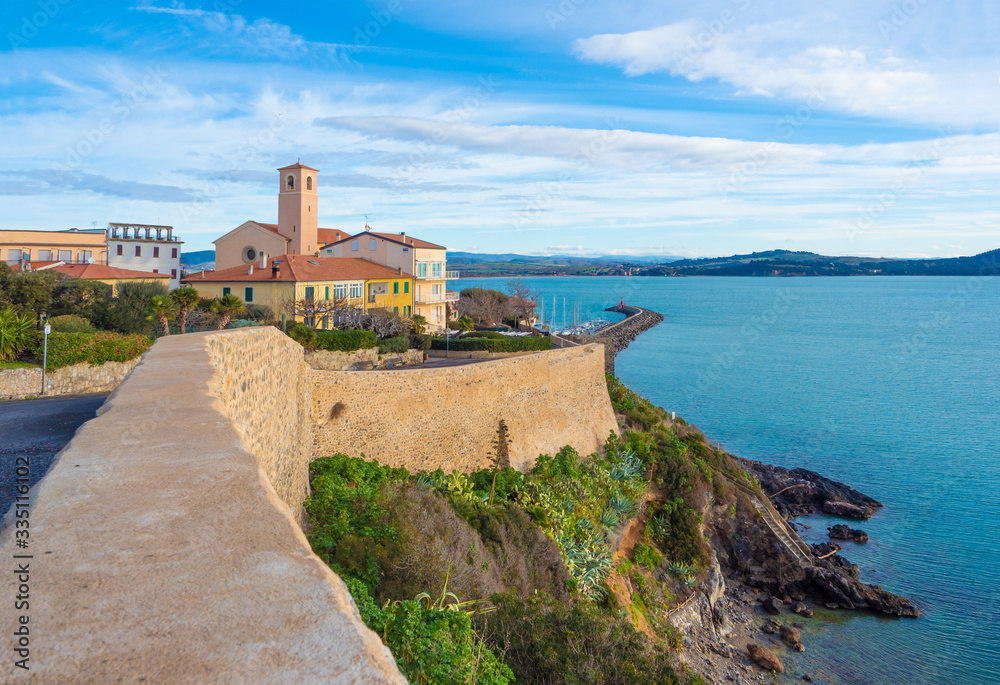 Talamone (Tuscany, Italy) - A little village with port and castle on the sea, in the municipal of Orbetello, Monte Argentario, Tuscany region