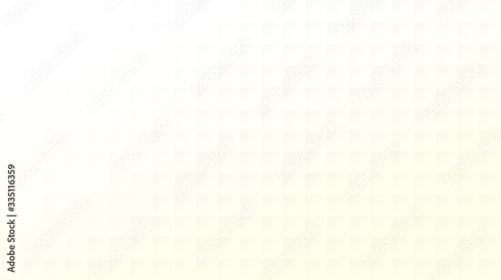 Light gray squares or blocks on white and light yellow background. Abstract high resolution geometric background. Light gray squares or blocks on white and light yellow background. Abstract high resolution geometric background.