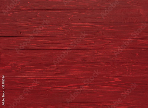 Big red wood plank wall texture background