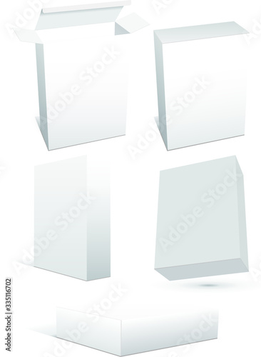  Illustration of packing box, with white background vector © Marko