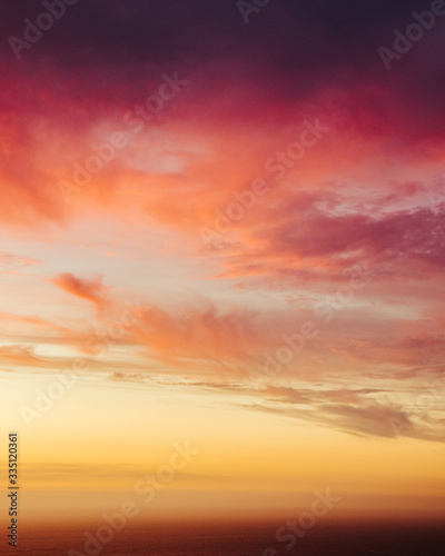 Dramatic sunset colors